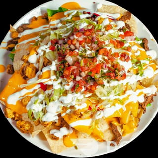 Vegetarian Loaded Nachos