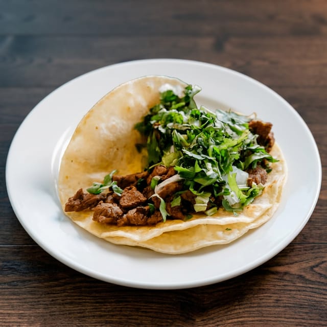 Vegetarian Corn Taco.
