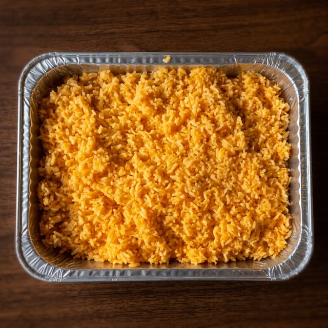 Medium Rice Party Tray 35 Servings.
